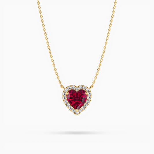silver ruby pendant