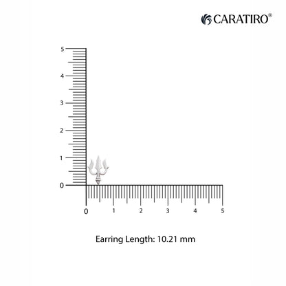 Sterling silver trishul men's ear stud price