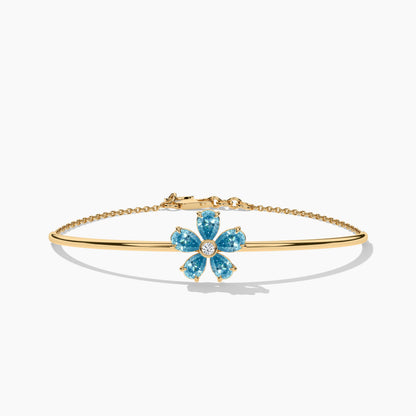 Ocean love blue diamond bracelet