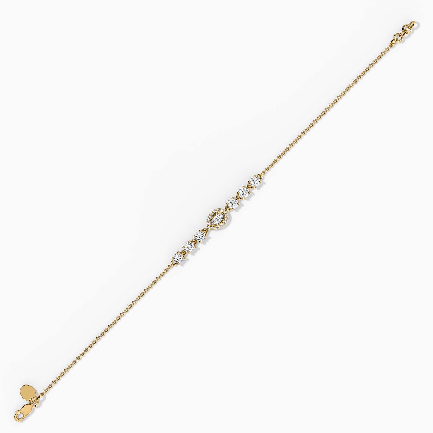 Sterling Silver Adjustable Diamond Bracelet