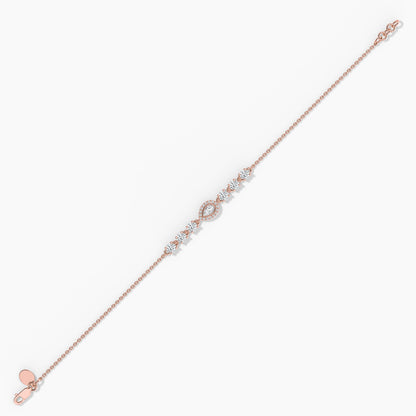 Sterling Silver Adjustable Diamond Bracelet
