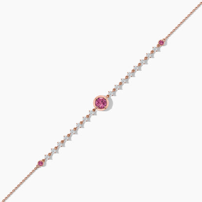 Pink diamond bracelet