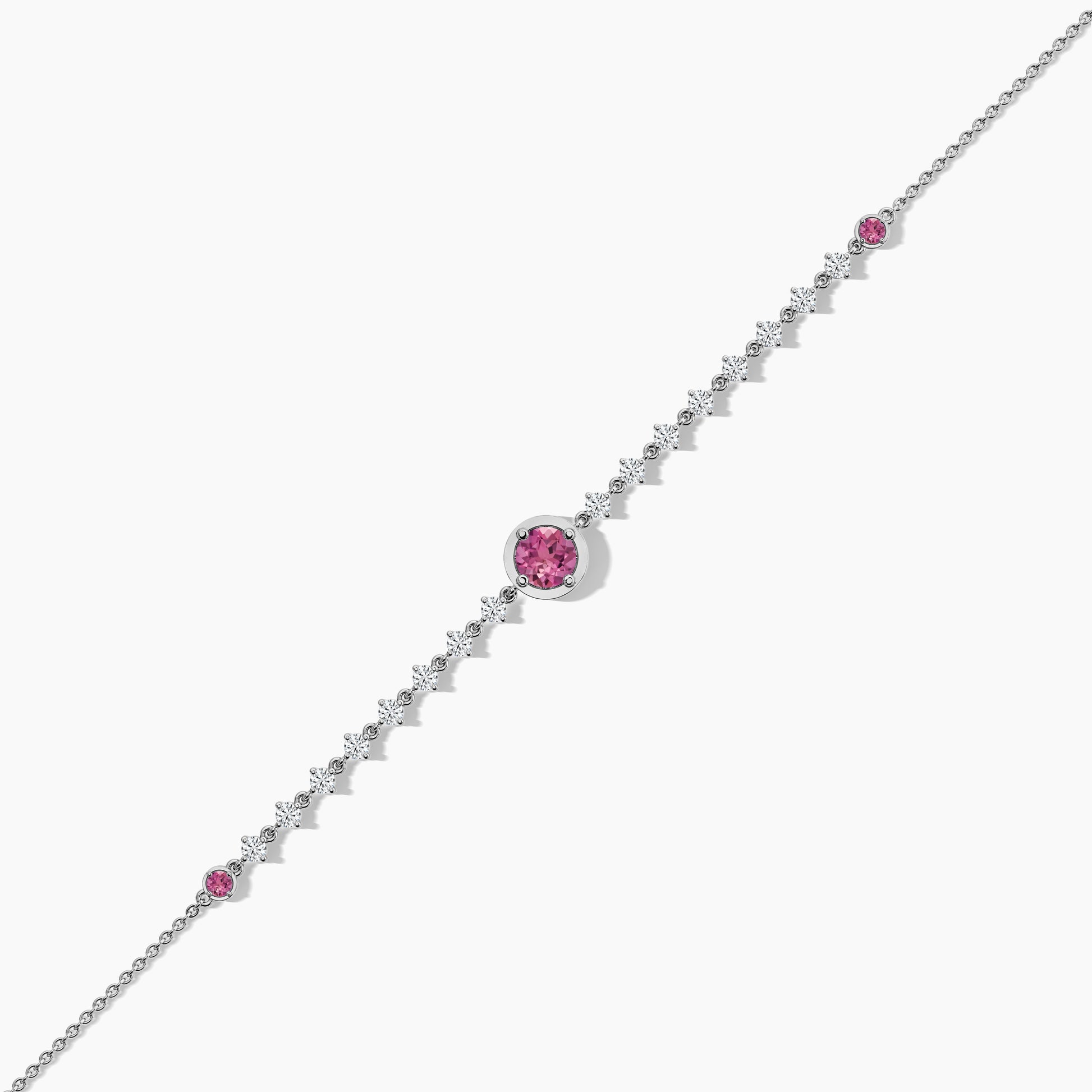 pink Diamond silver Bracelet