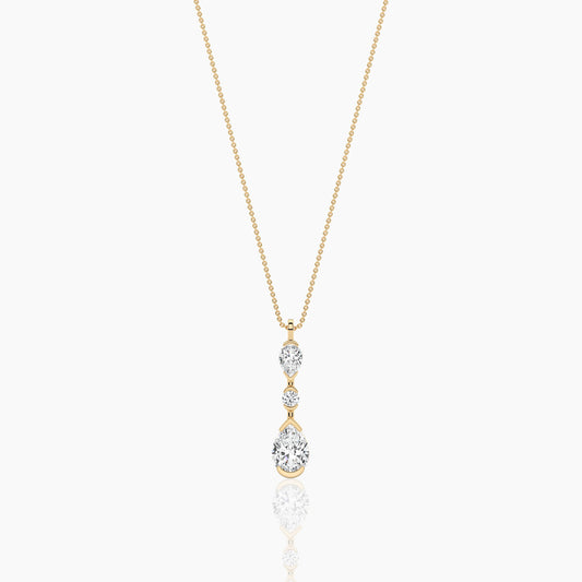 simple diamond necklace