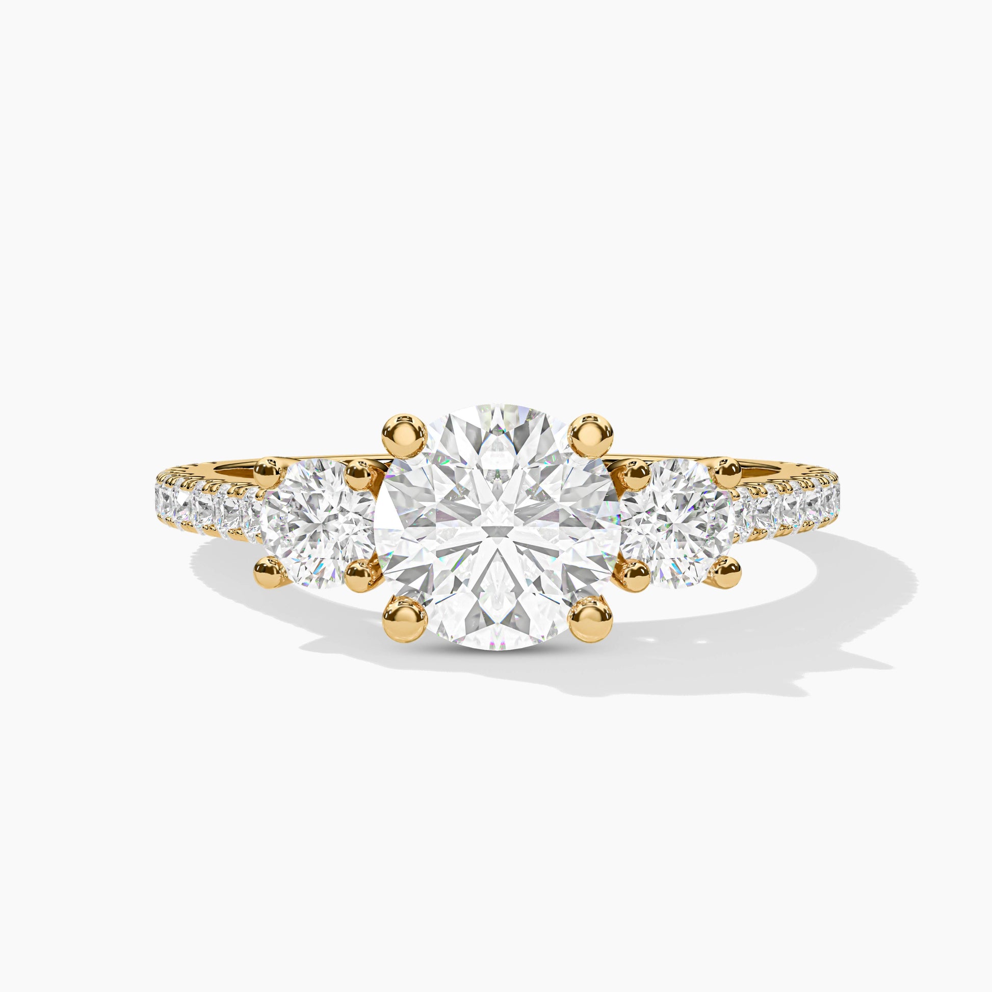 three stone diamond ring​