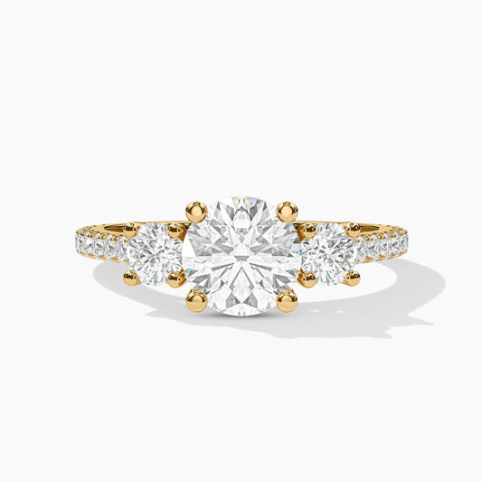 three stone diamond ring​