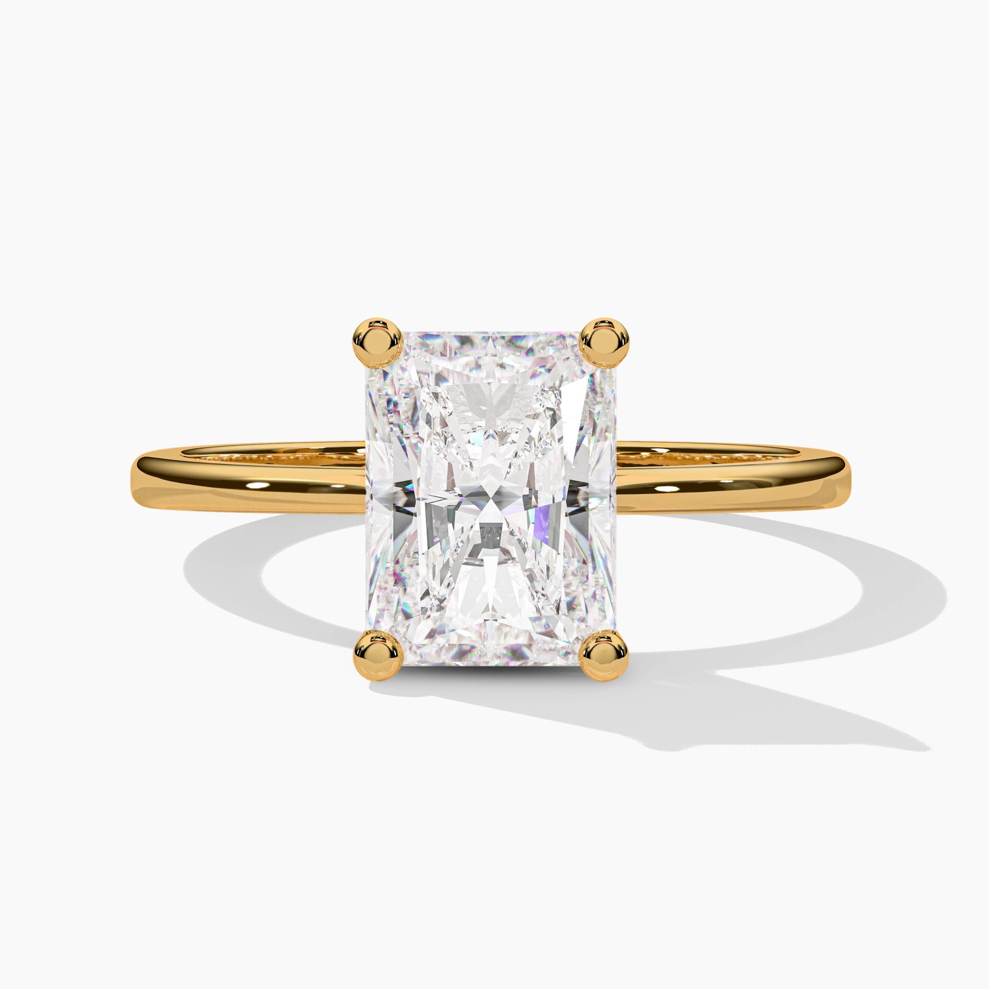 Radiant Diamond Solitaire Ring for Women