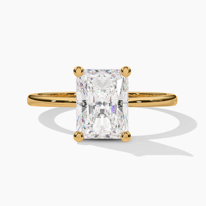 Radiant Diamond Solitaire Ring for Women