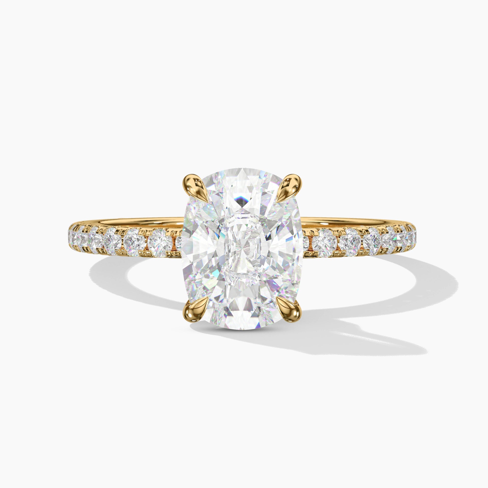 oval diamond ring gold band