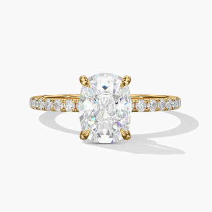 oval diamond ring gold band
