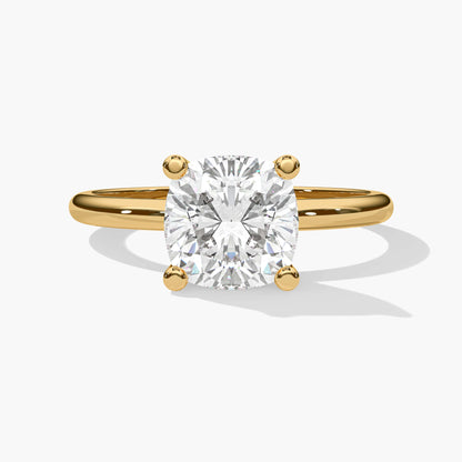 Cushion Solitaire Engagement Ring