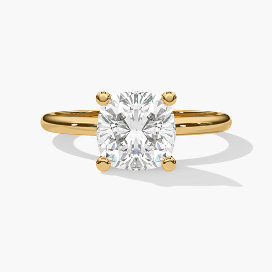Cushion Solitaire Engagement Ring