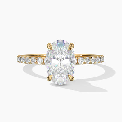 oval shaped diamond ring