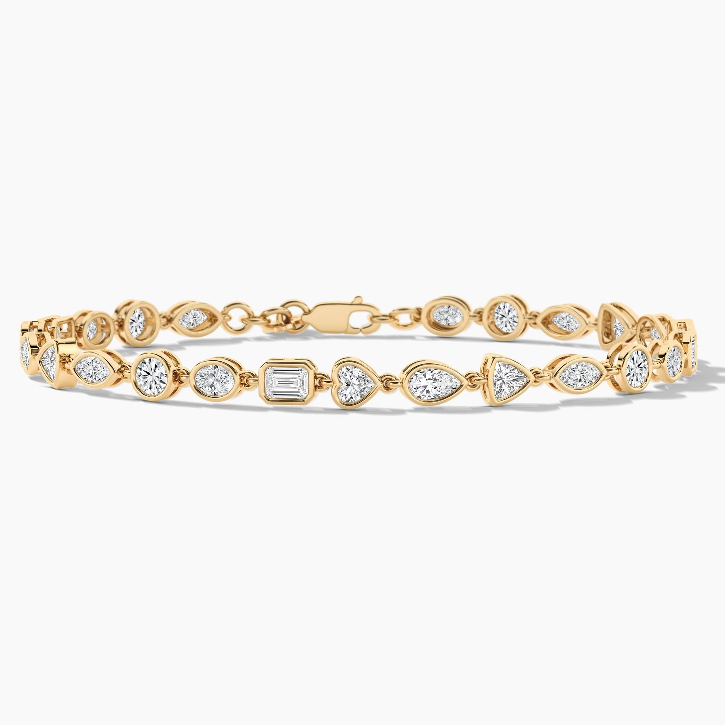 yellow plated Sterling Silver Diamond Bracelet