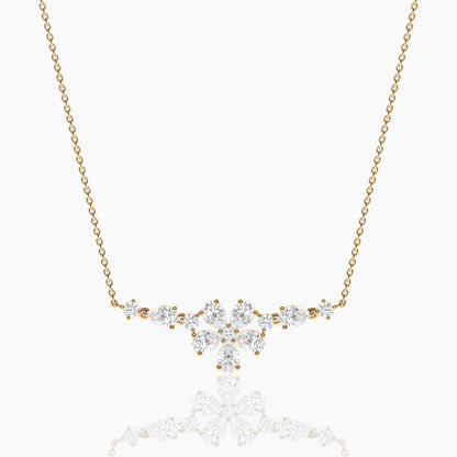 Diamond flower necklace