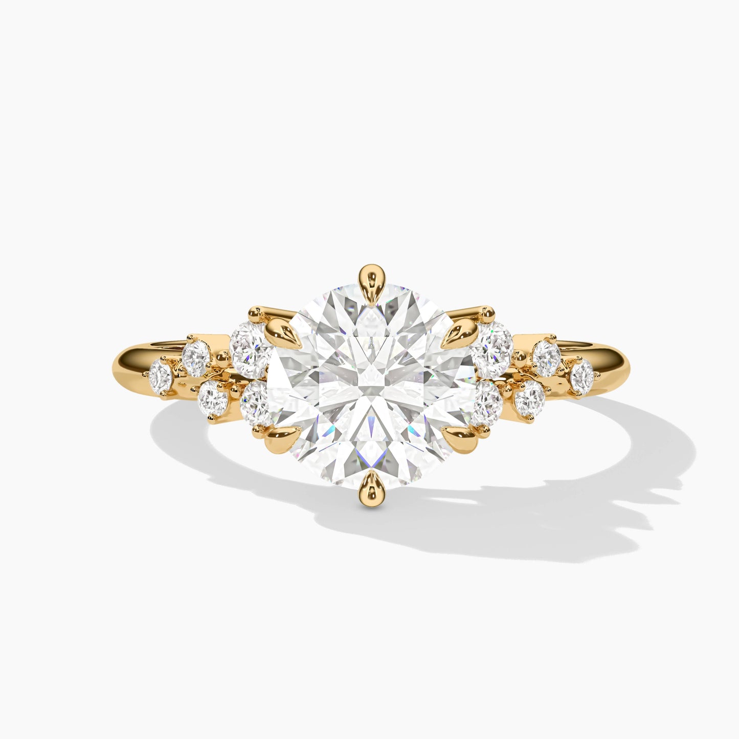 silver diamond rings for women