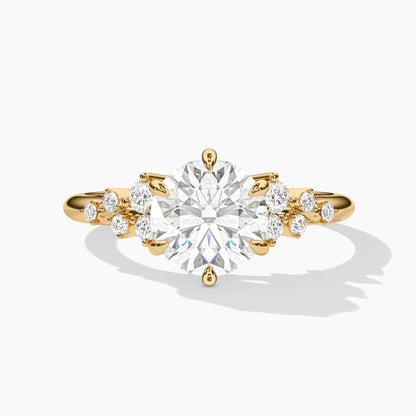 silver diamond rings for women