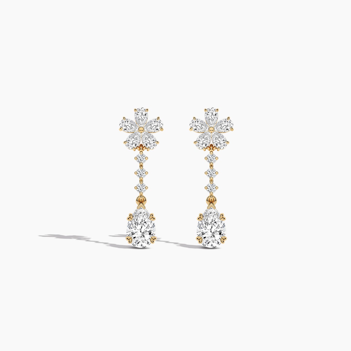 silver drop earrings