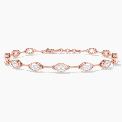 leaf diamond bracelet
