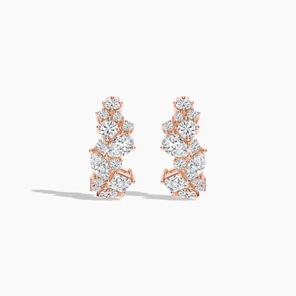 diamond huggie earrings​