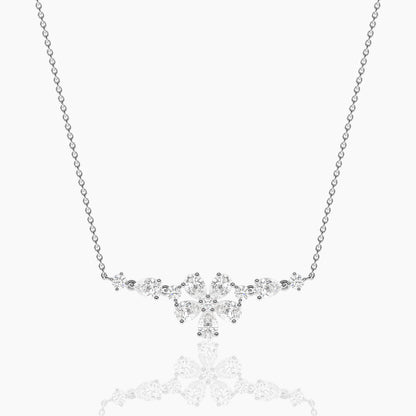 Floral diamond pendant
