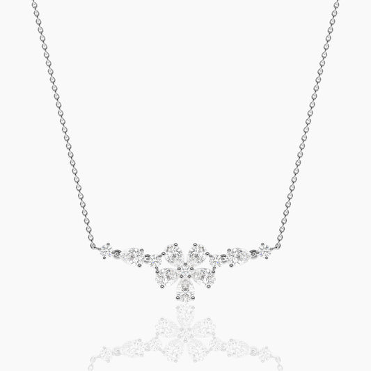 Floral diamond pendant