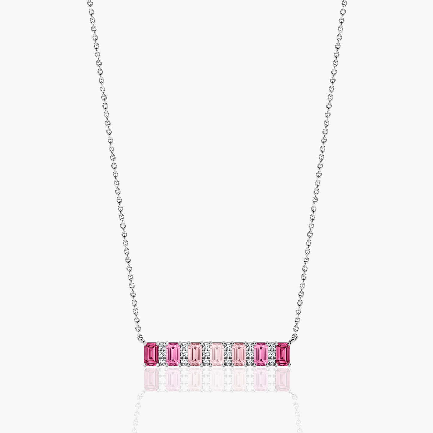 pink color necklace set