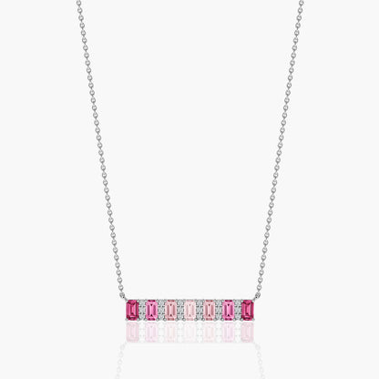 pink color necklace set