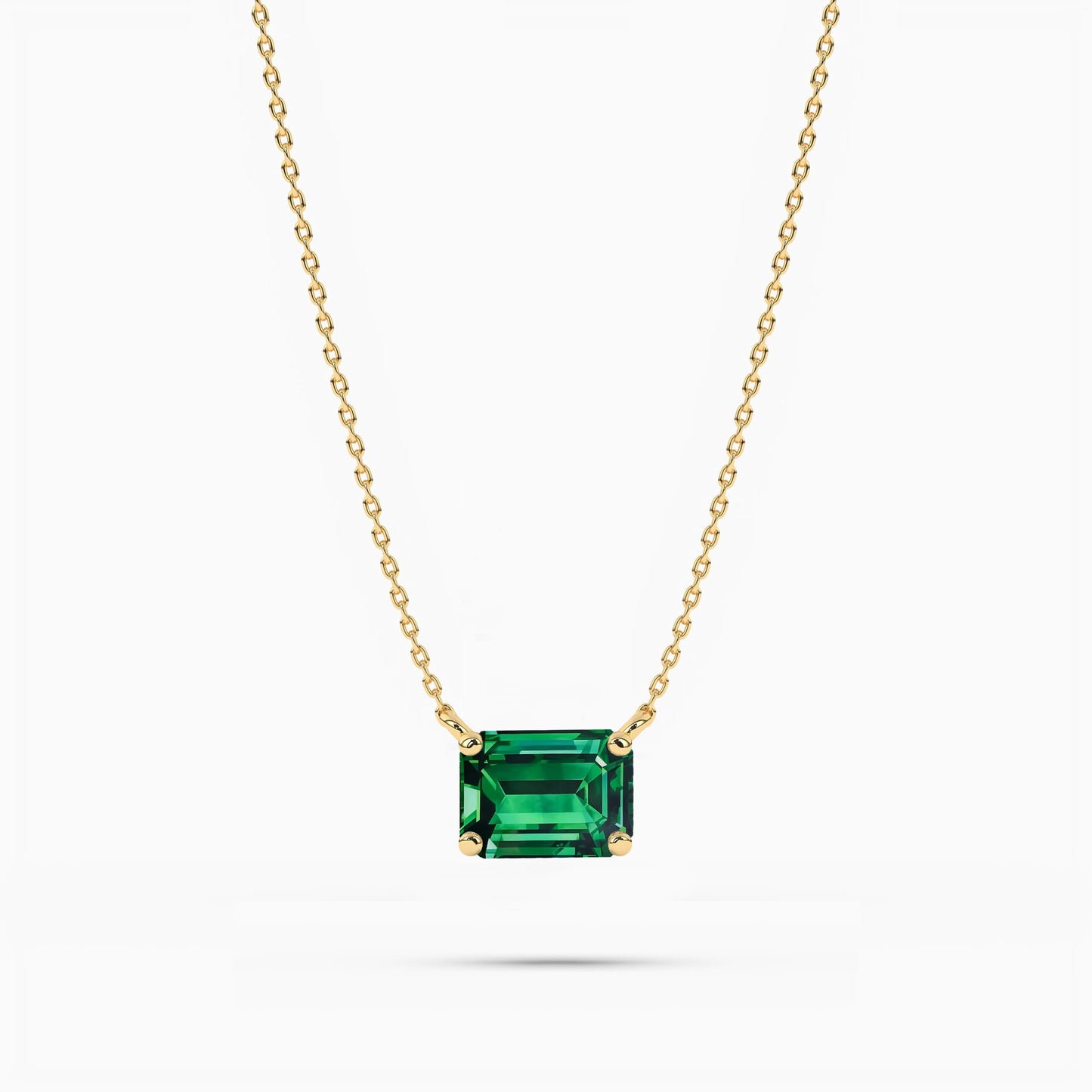 green diamond necklace