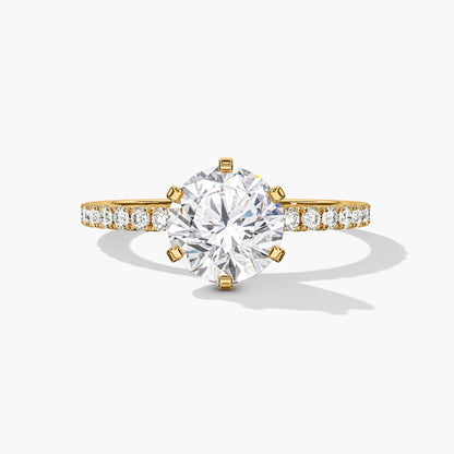 Halo diamond ring