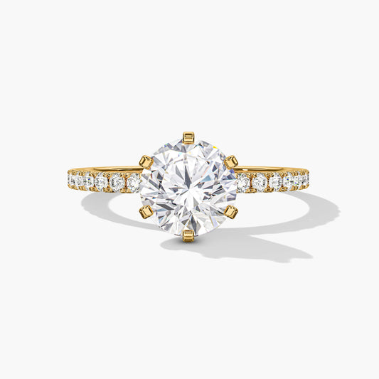 Halo diamond ring