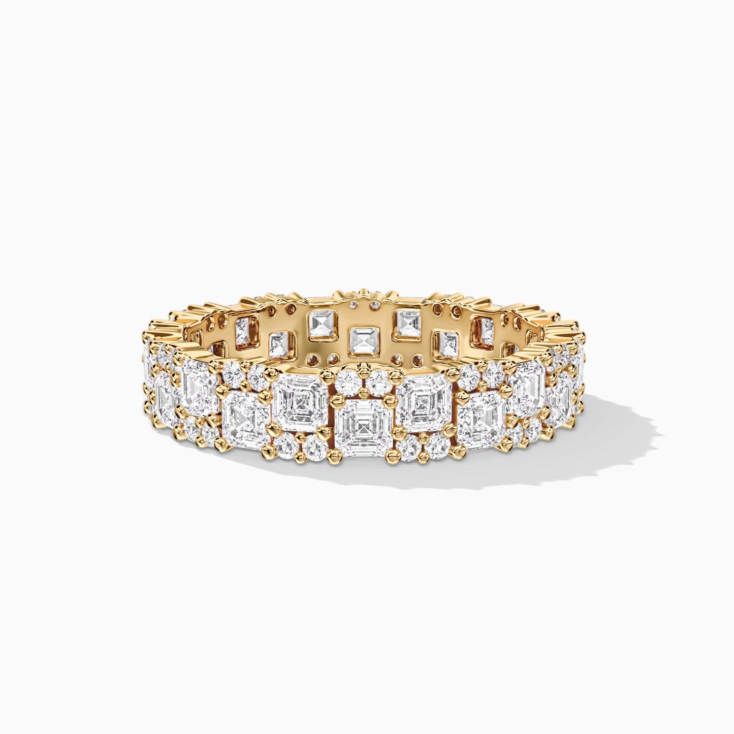 Gold-plated silver wedding band 