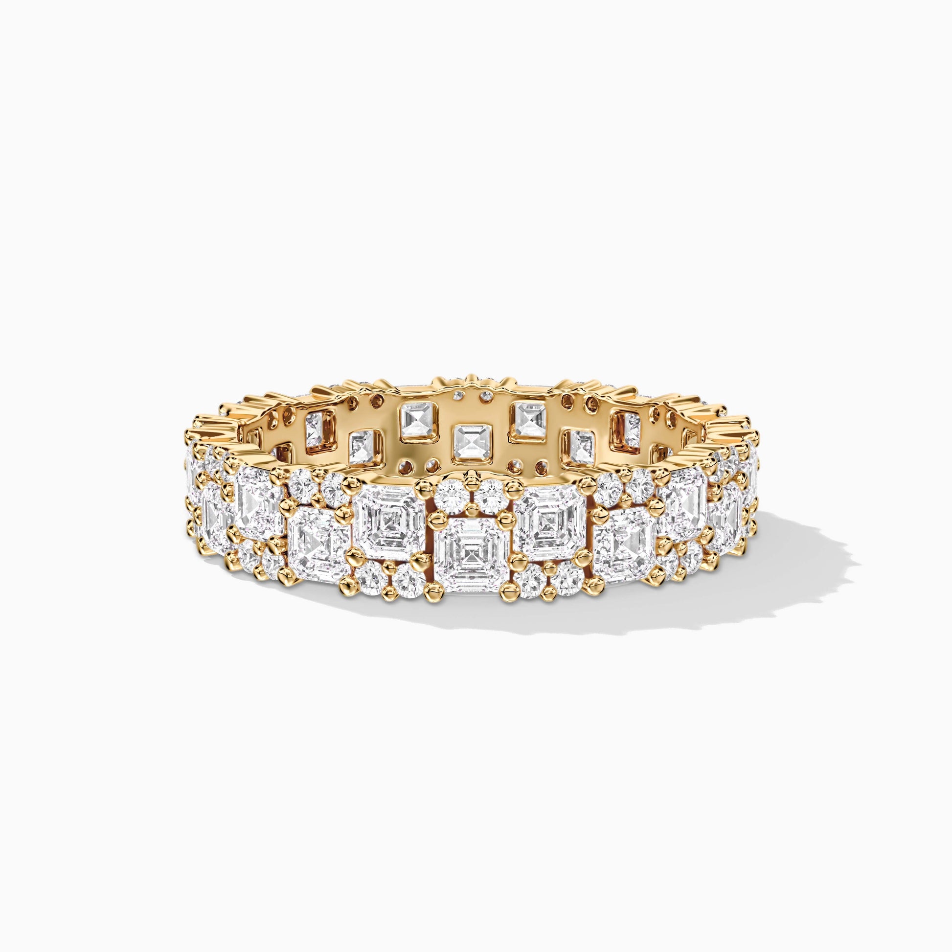 Gold-plated silver wedding band 