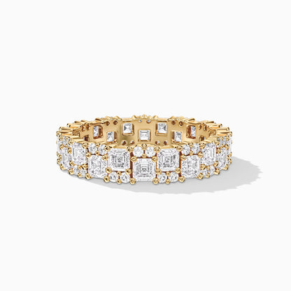 Gold-plated silver wedding band 