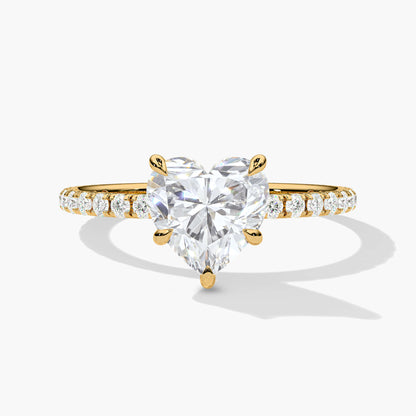 silver heart ring