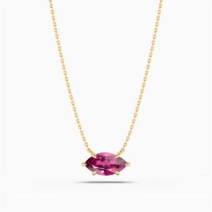 pink diamond pendant in leaf shape