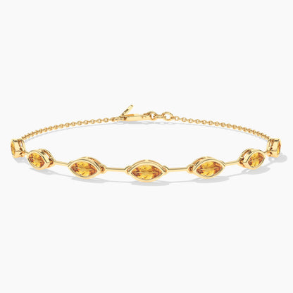 Peridot Diamond Original Silver Bracelet