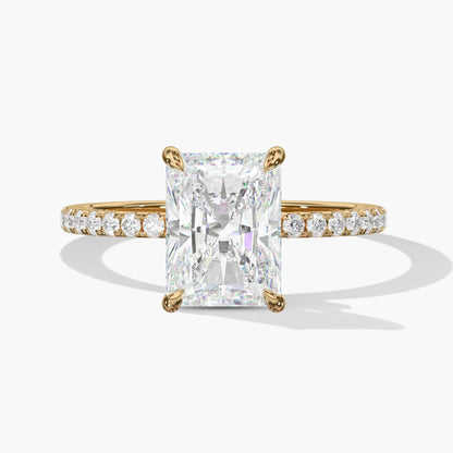 Radiant diamond ring