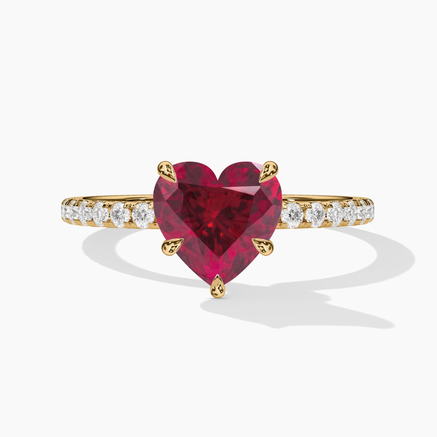 velentine day heart diamond ring