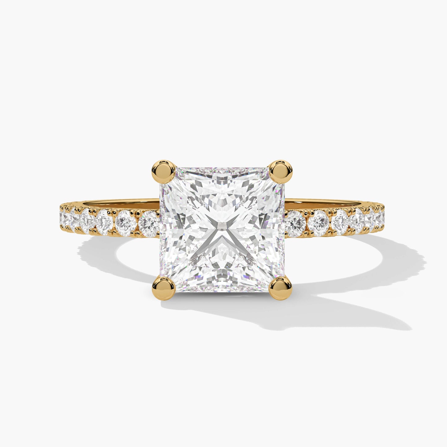 Sterling silver diamond ring