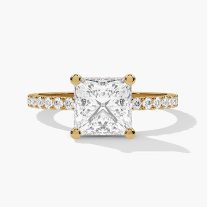 Sterling silver diamond ring
