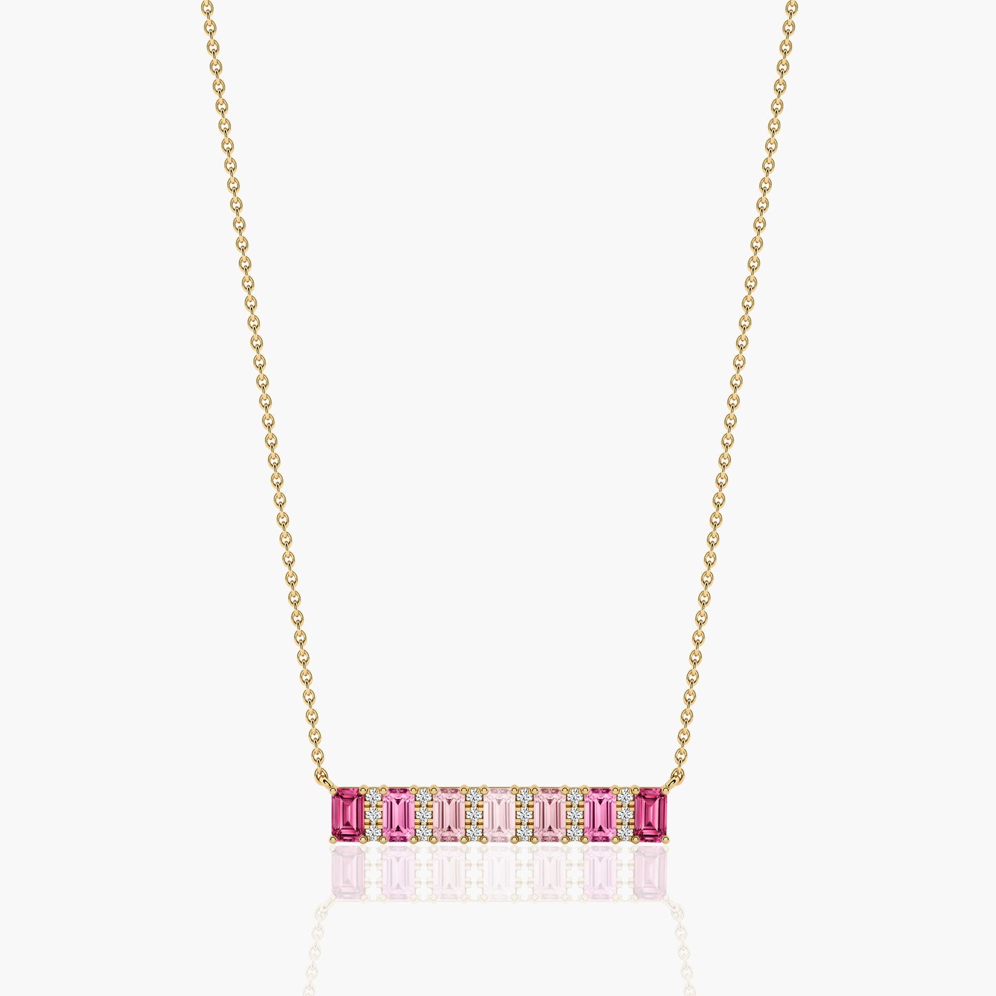 baby pink necklace set