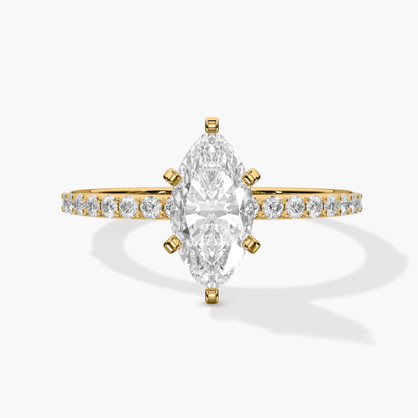 silver and diamond ring yellow plated