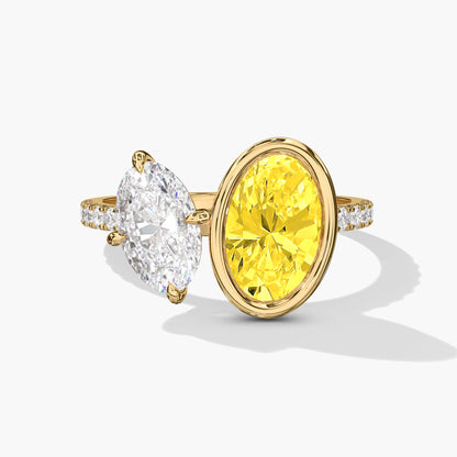 oval diamond ring yellow gold