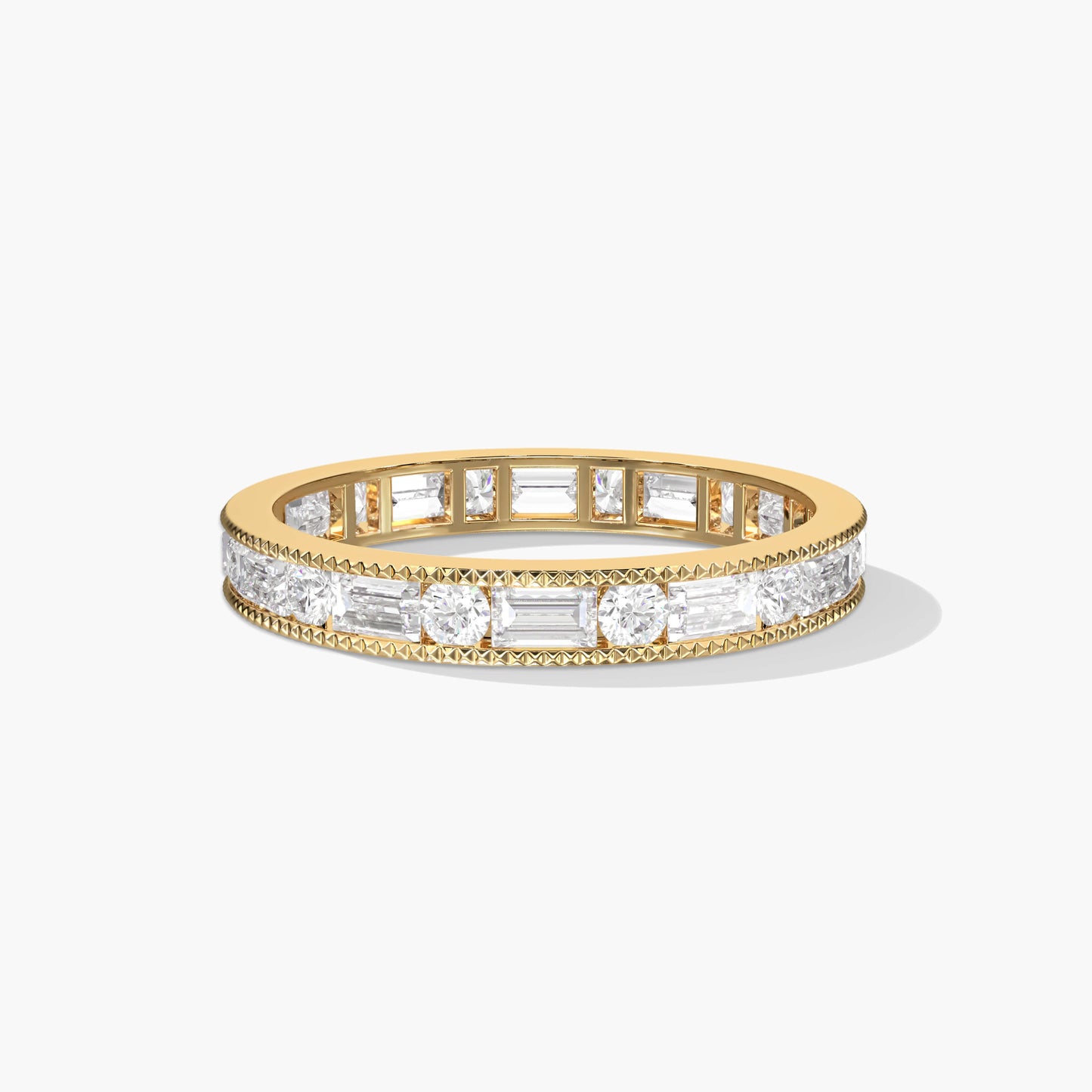 Women's Diamond Band Rings Silver