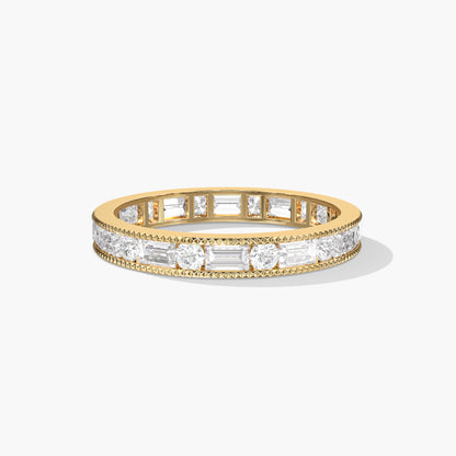 Women's Diamond Band Rings Silver