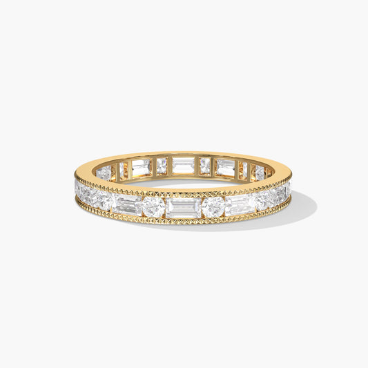 Women's Diamond Band Rings Silver