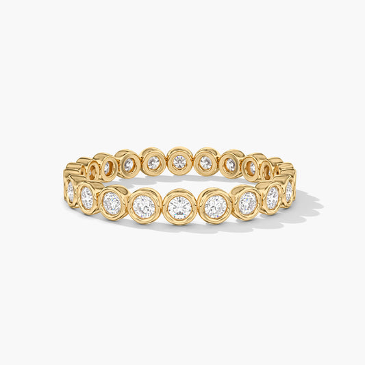 Eternity diamond wedding band