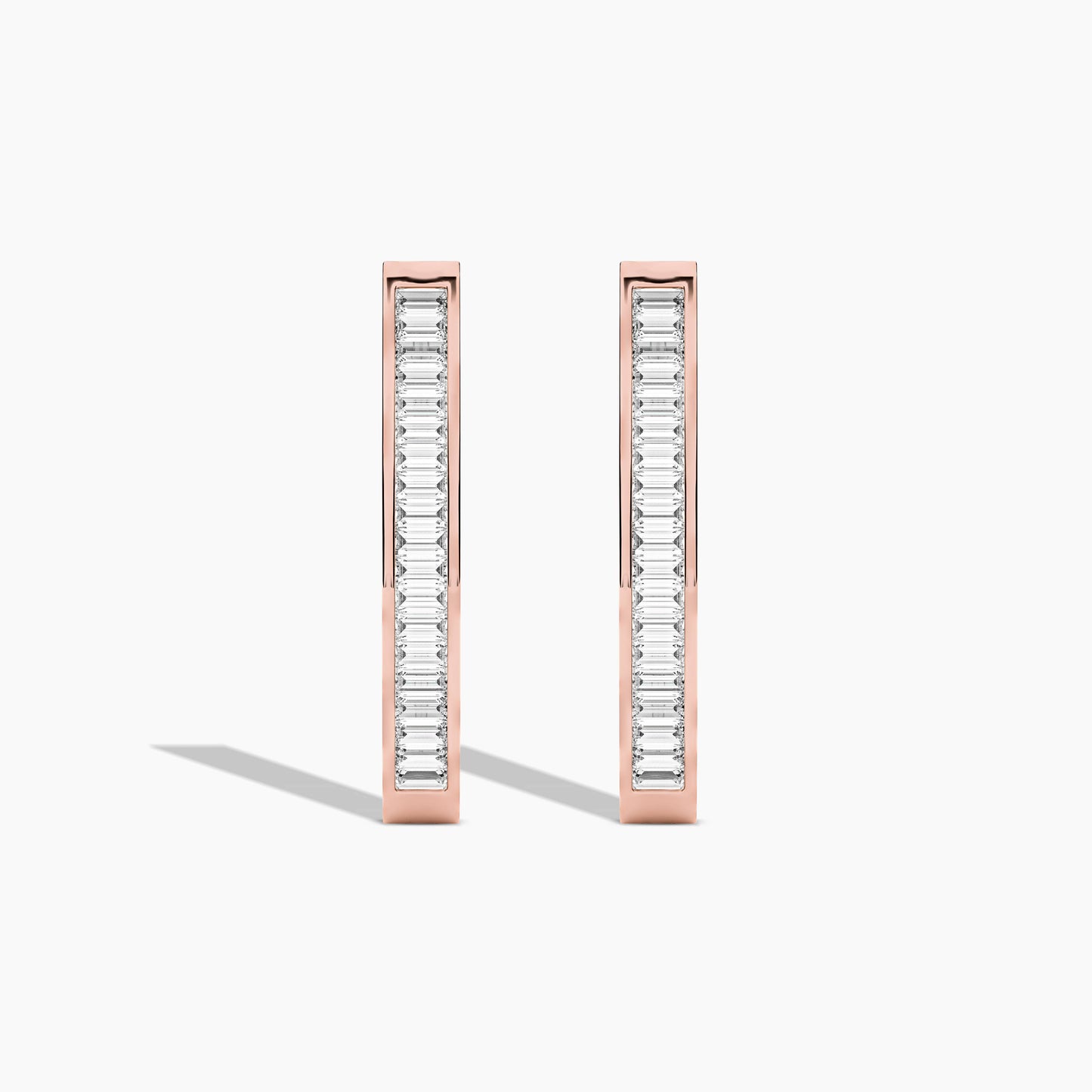 silver round earrings​