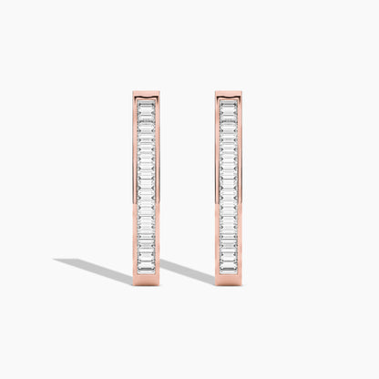 silver round earrings​